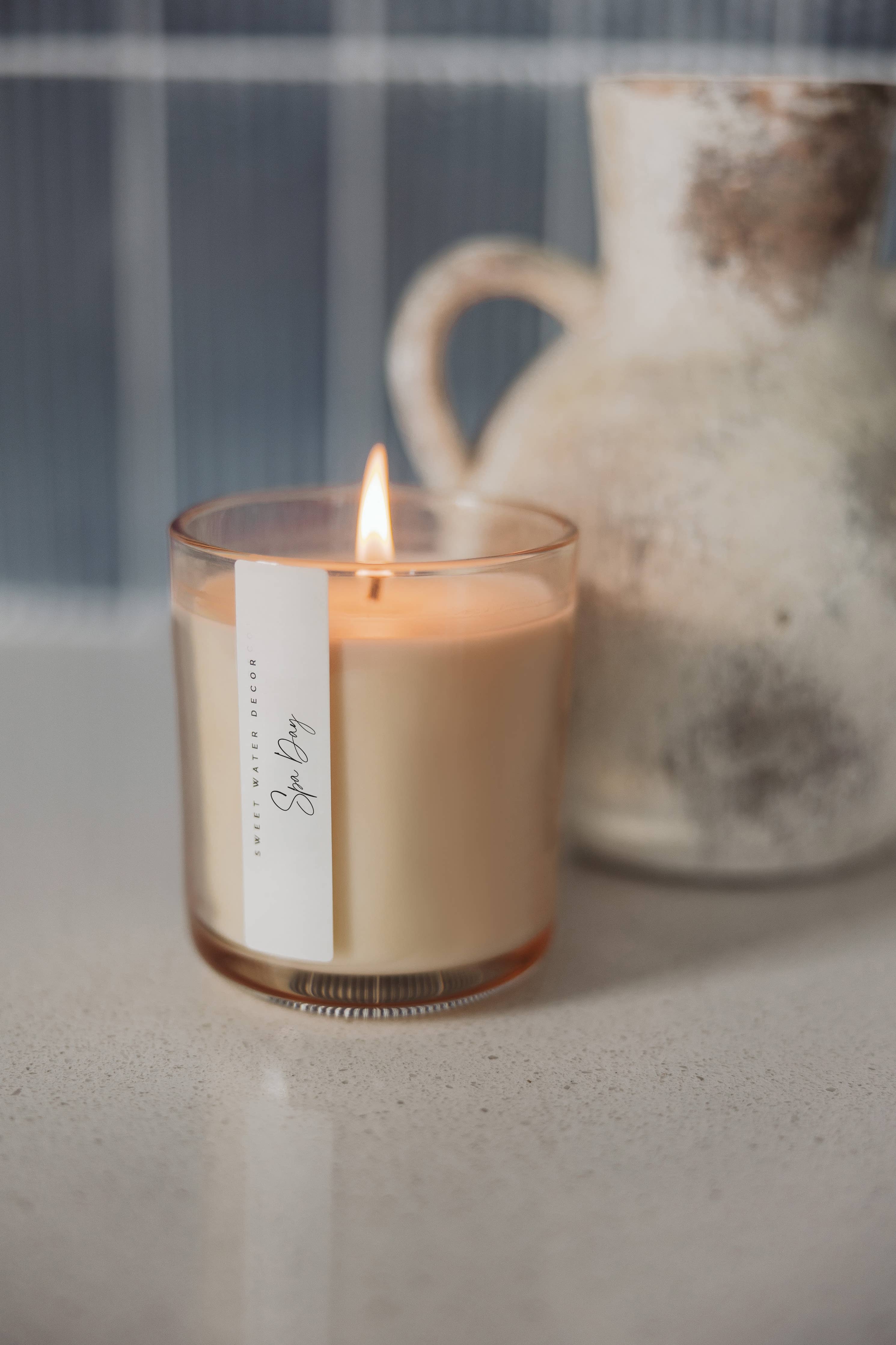 Spa Day Soy Candle Tinted Jar