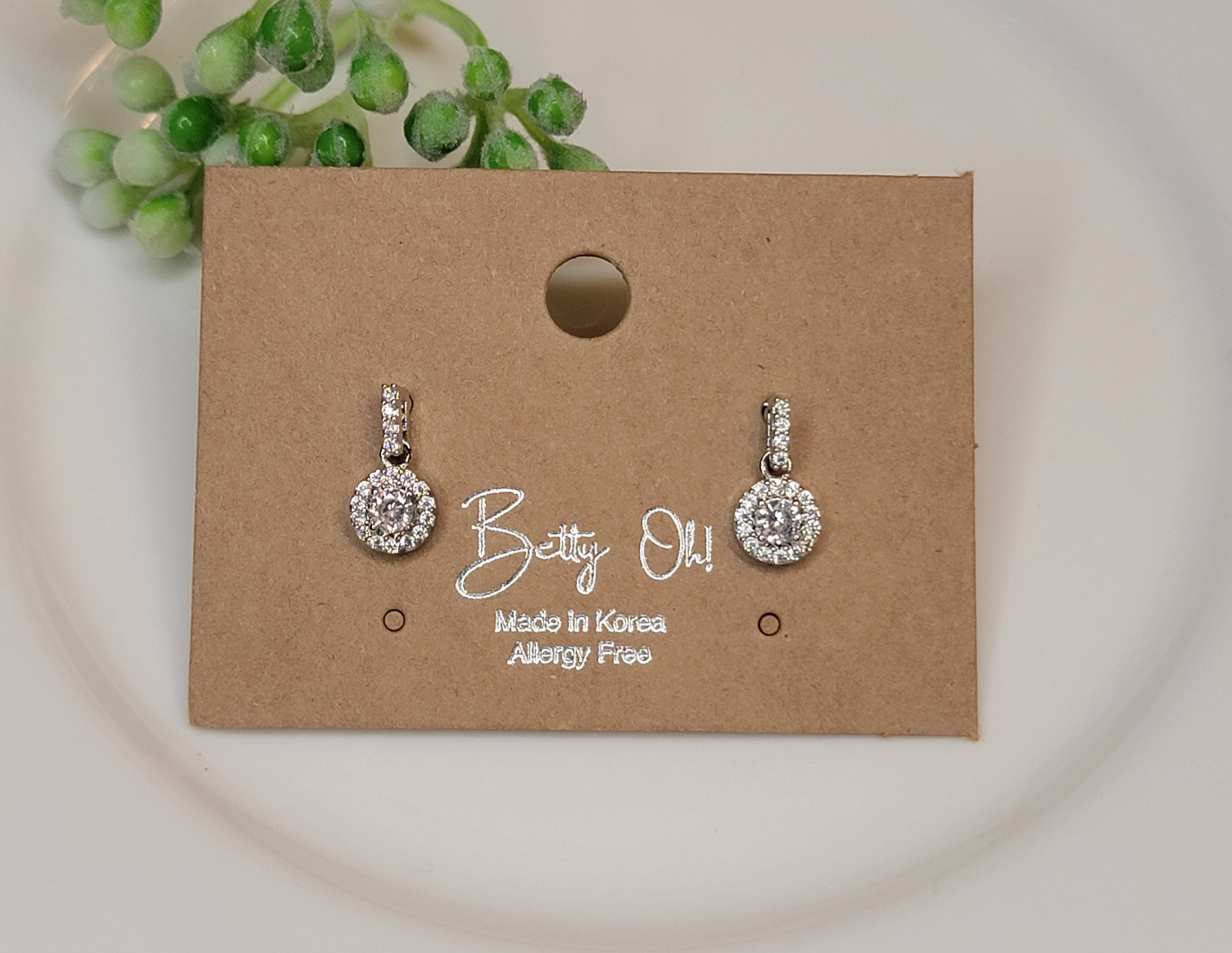 Betty Oh CZ Dangle Earring - Posh West Boutique