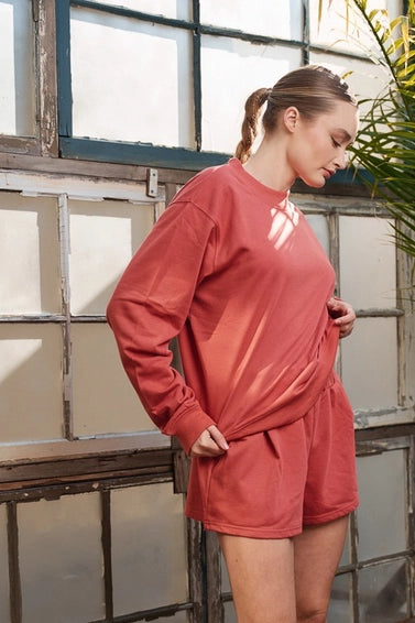 Casual Strawberry Round Neck Sweatshirt - Posh West Boutique