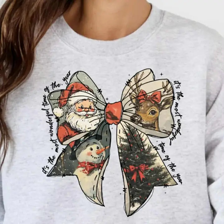 Vintage Characters Bow Tee - Posh West Boutique