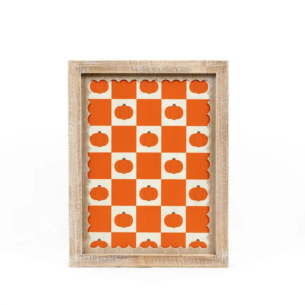Moon/Pumpkin Reversible Sign