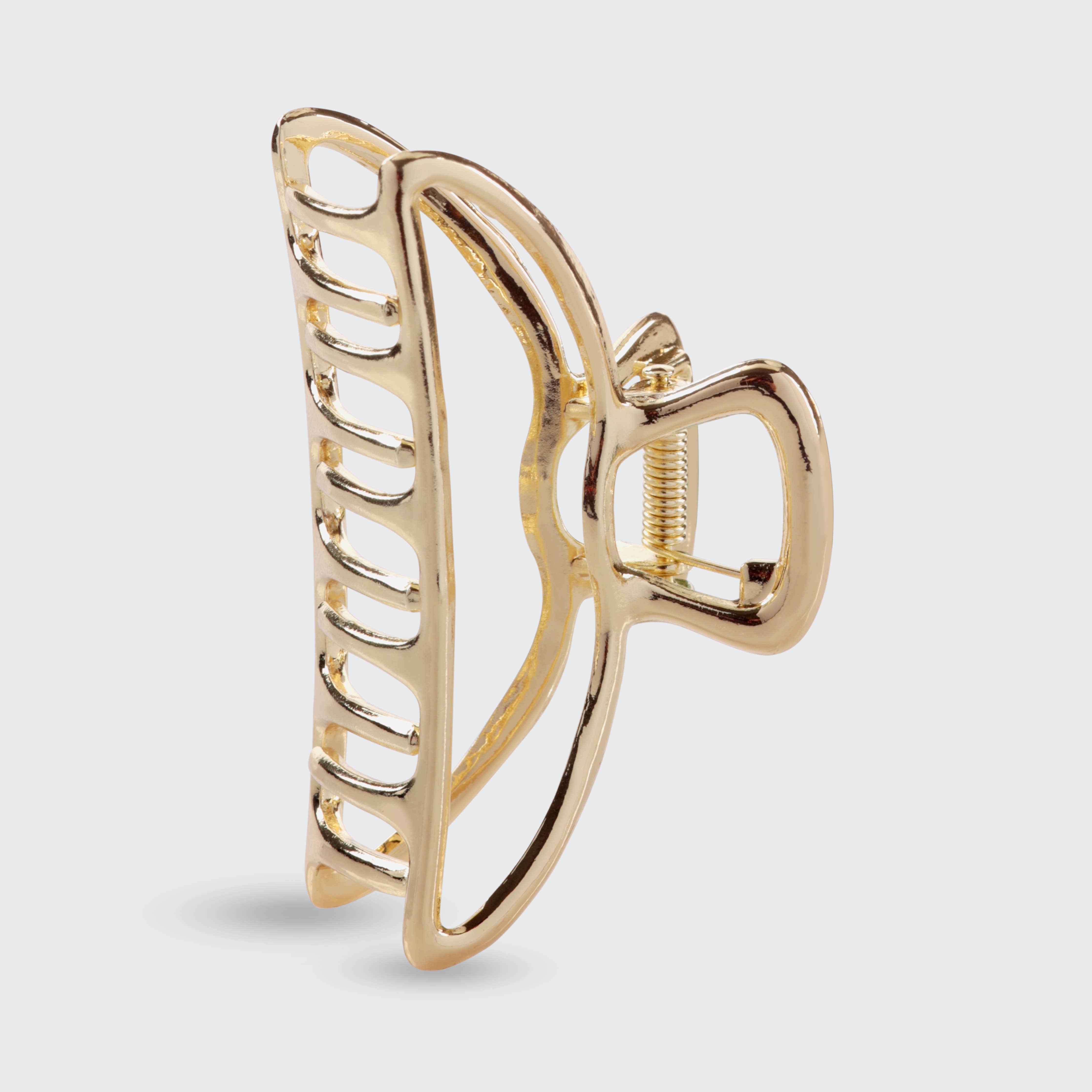Gold Open Shape Claw Clip - Posh West Boutique