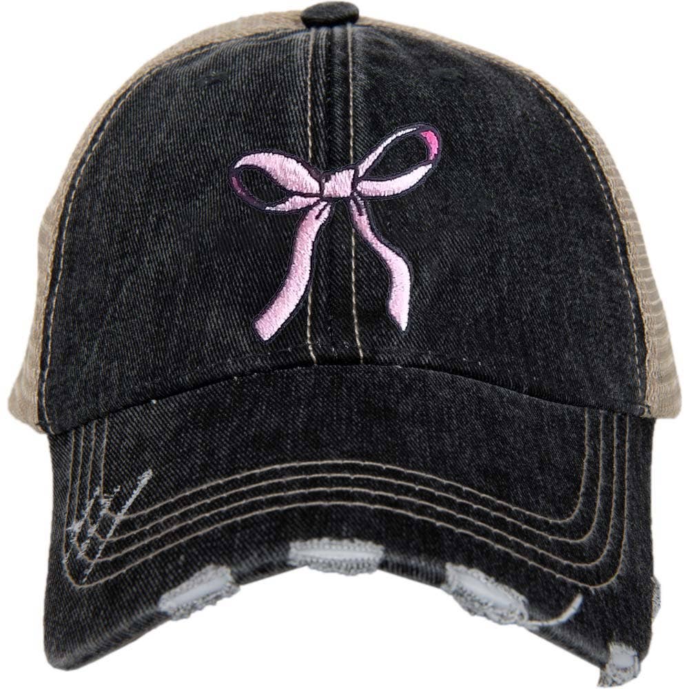 Pink Bow Trucker Hat - Posh West Boutique