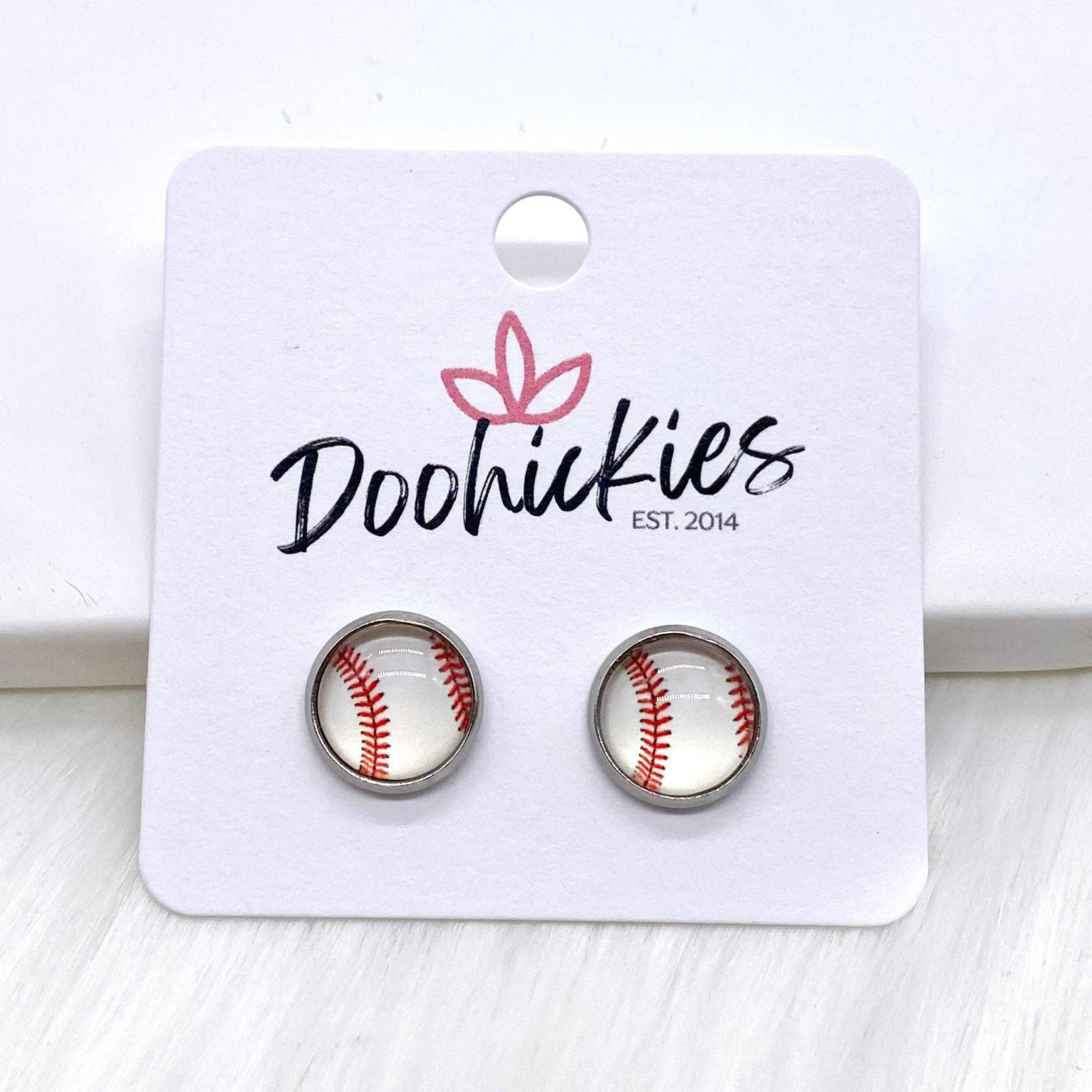Baseball Earrings - Posh West Boutique