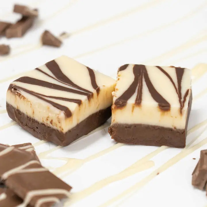 Chocolate Vanilla Swirl Fudge (1/2 lb. package)