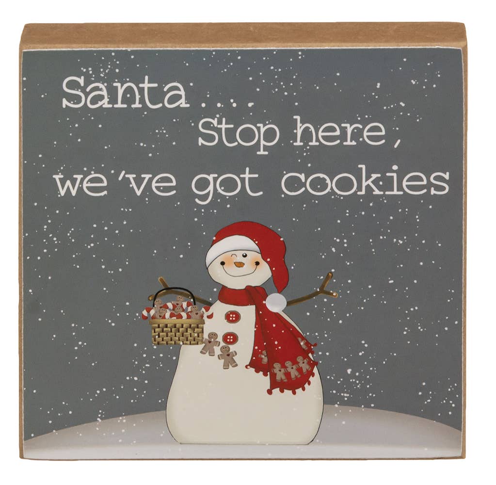 Snowman Square Block, 3 Styles - Posh West Boutique