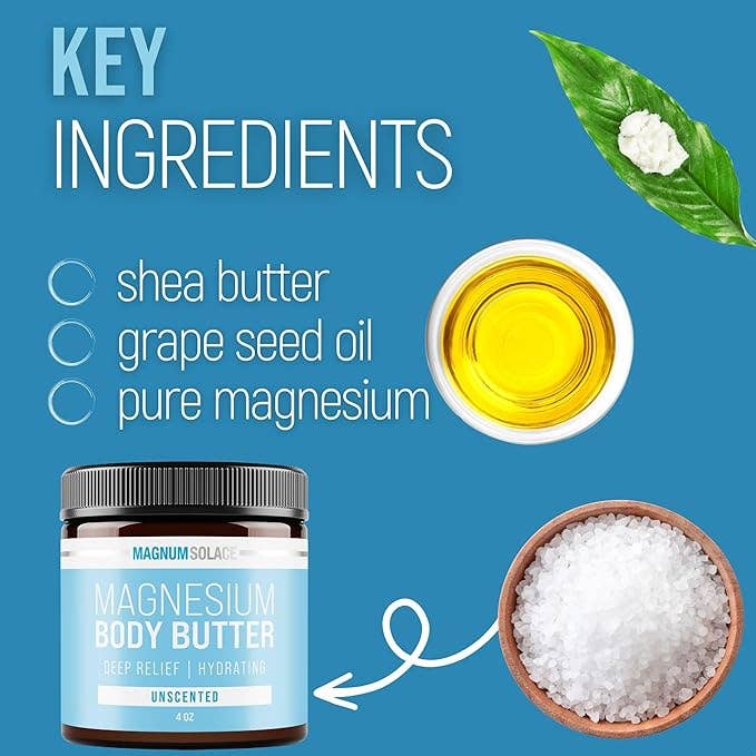 Magnesium Body Butter - Unscented - Posh West Boutique