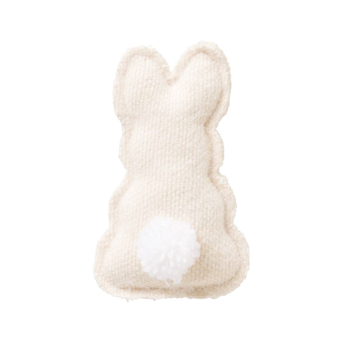 White Fuzzy Easter Fabric Bunny - Posh West Boutique