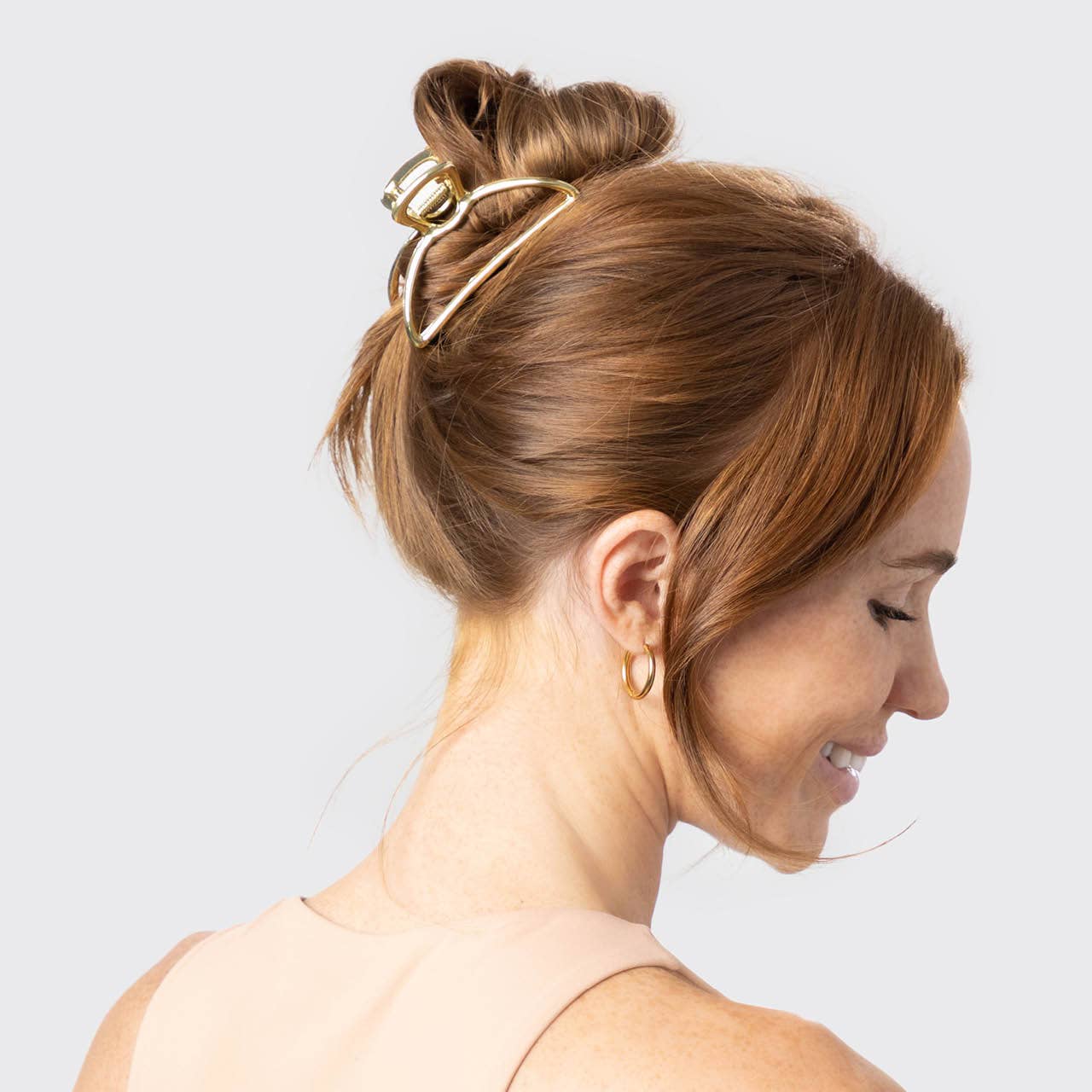 Gold Open Shape Claw Clip - Posh West Boutique