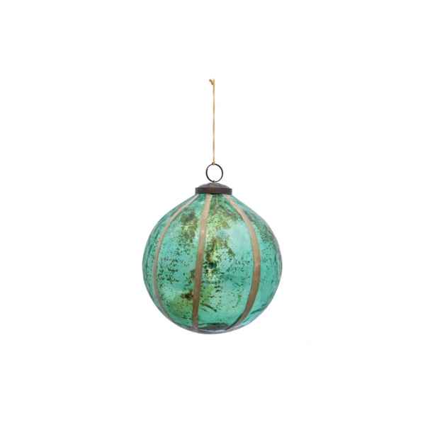 Large Green Glass Ornament - Posh West Boutique