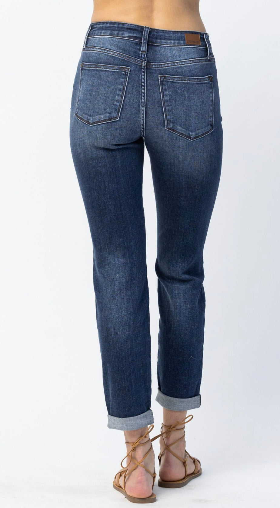 Judy Blue Non Distressed Slim Fit Straight Jeans - Posh West Boutique
