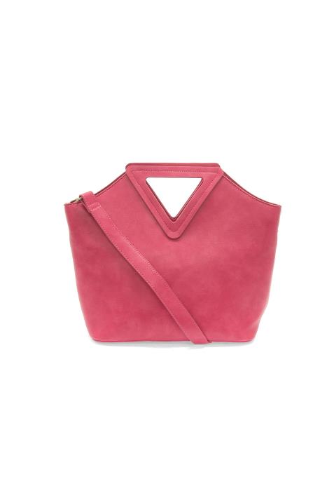 Hot Pink Sophie Triangle Handle Bag - Posh West Boutique