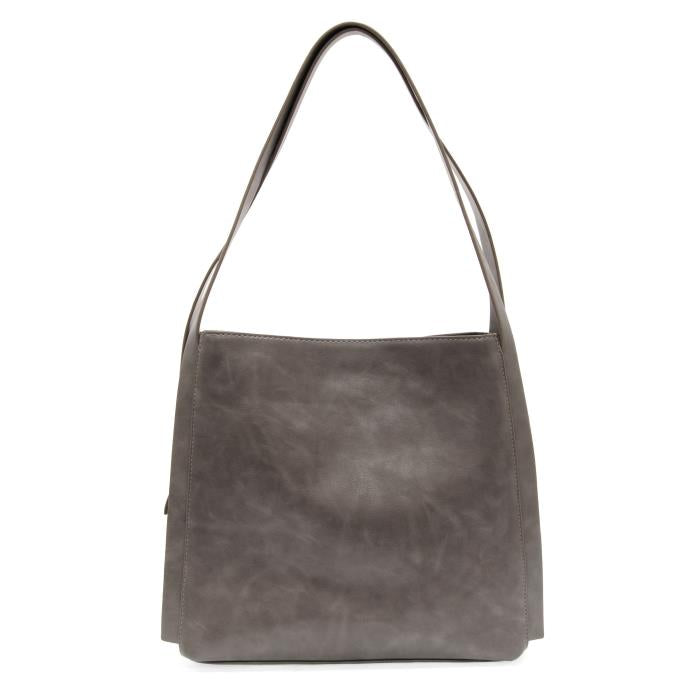 Taupe Grey Joanna Medium Tote - Posh West Boutique