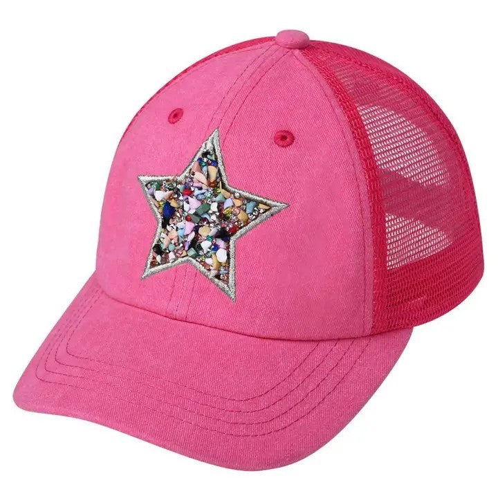 Star Stoned Baseball Cap - Posh West Boutique