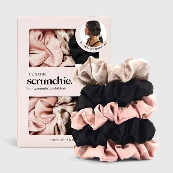 Kitsch Satin Sleep Scrunchy 5 Pieces - Posh West Boutique