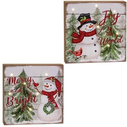 Snowman LED Sign, 2 Designs - Posh West Boutique