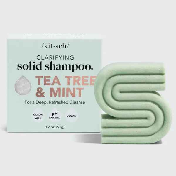 Kitsch Tea Tree + Mint Clarifying Shampoo Bar - Posh West Boutique