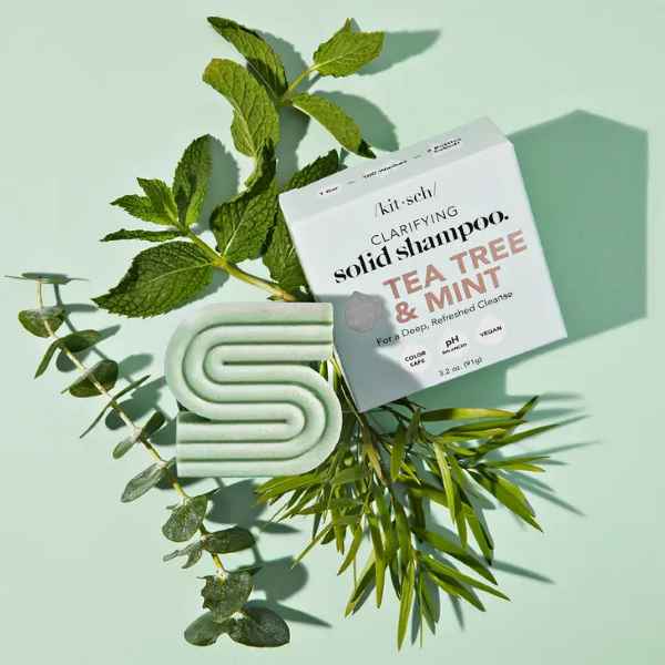 Kitsch Tea Tree + Mint Clarifying Shampoo Bar - Posh West Boutique