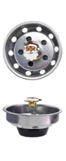 Stainless Steel Sink Strainer with Holiday Icon, 6 Styles - Posh West Boutique