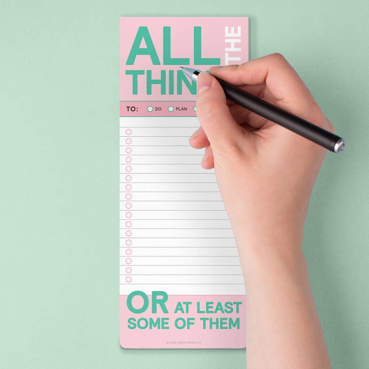 All The Things Make-a-List Pad - Posh West Boutique