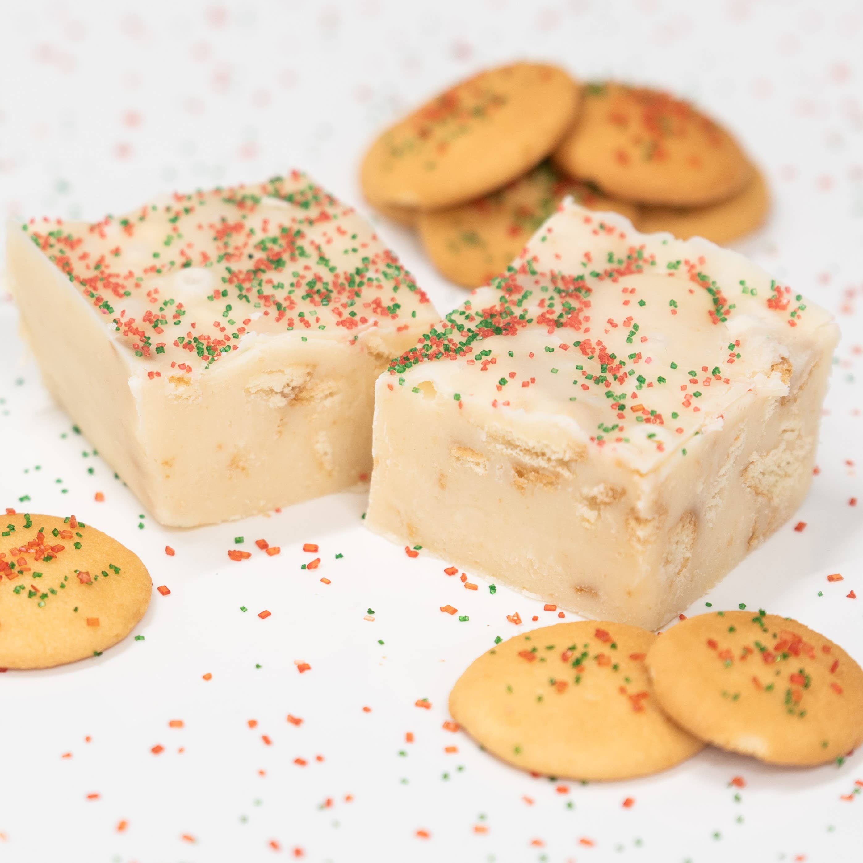 Holiday Sugar Cookie Fudge (1/2 lb Package) - Posh West Boutique
