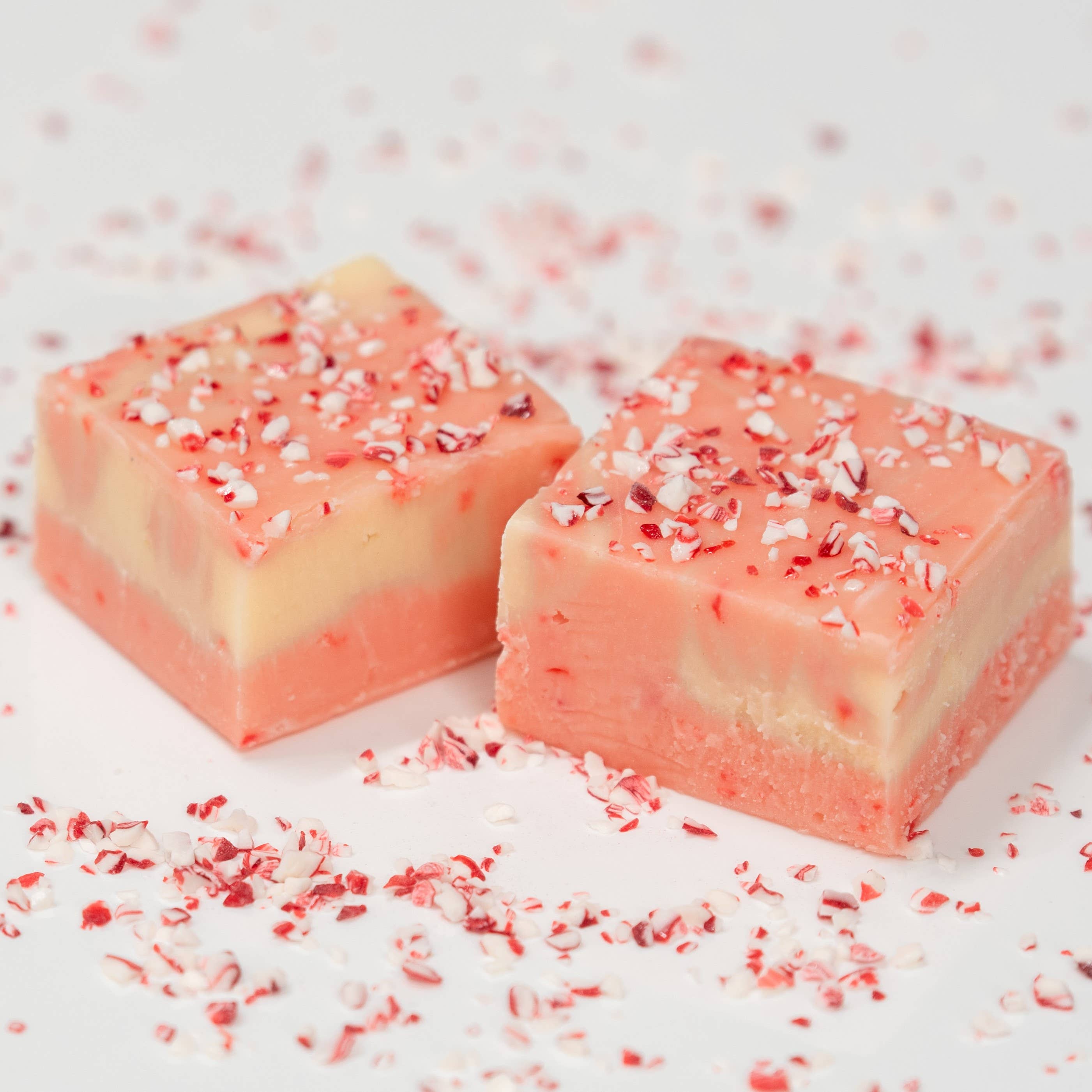 Candy Cane Fudge (1/2 lb Package) - Posh West Boutique