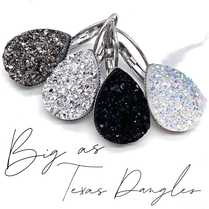 Big As Texas Druzy Dangles - Posh West Boutique