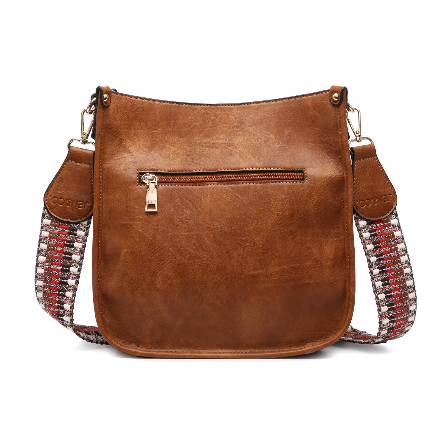 Brown Chloe Crossbody W/Guitar Strap Purse - Posh West Boutique