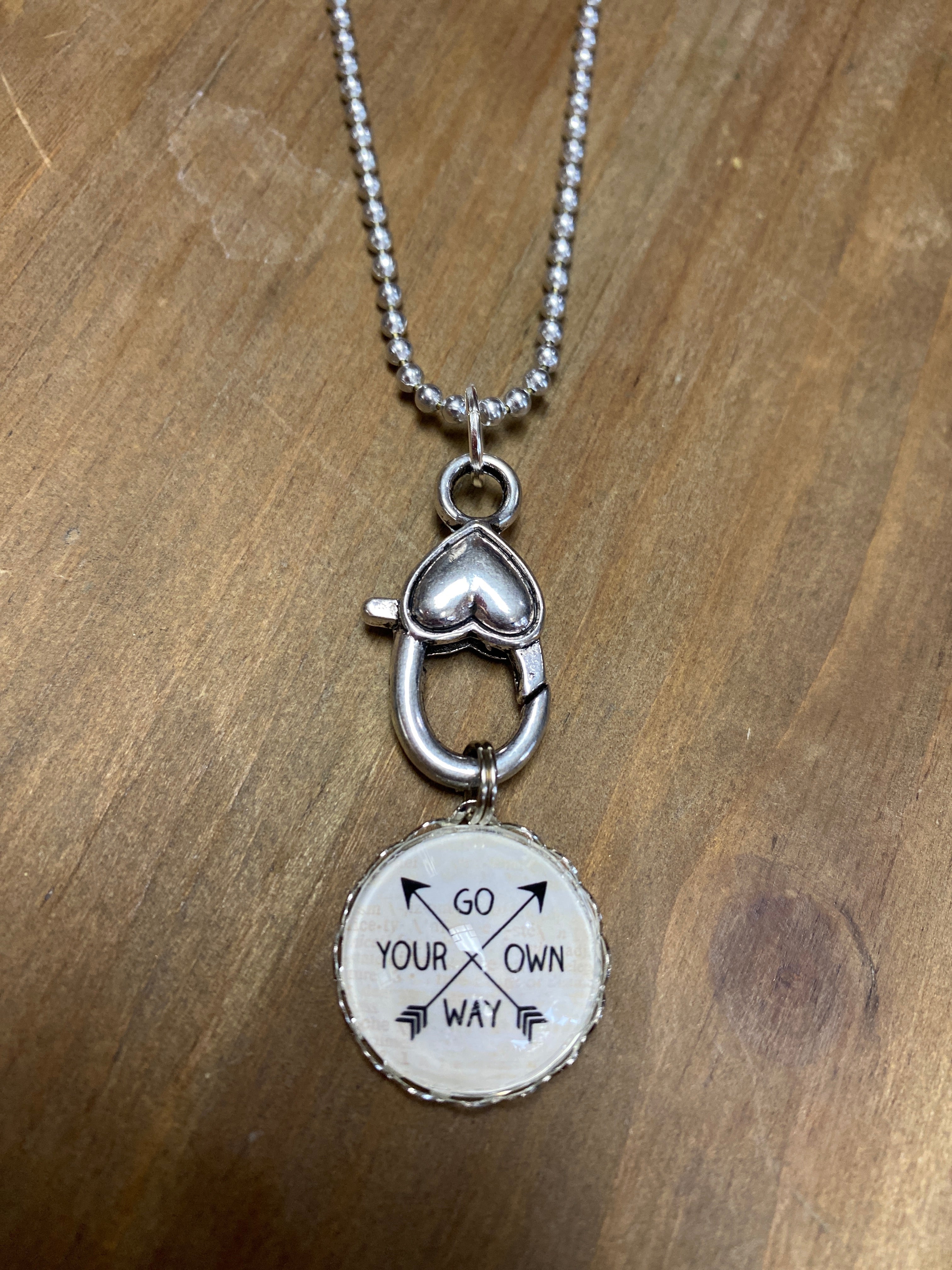 Go Your Own Way Lace Edge Charm - Posh West Boutique