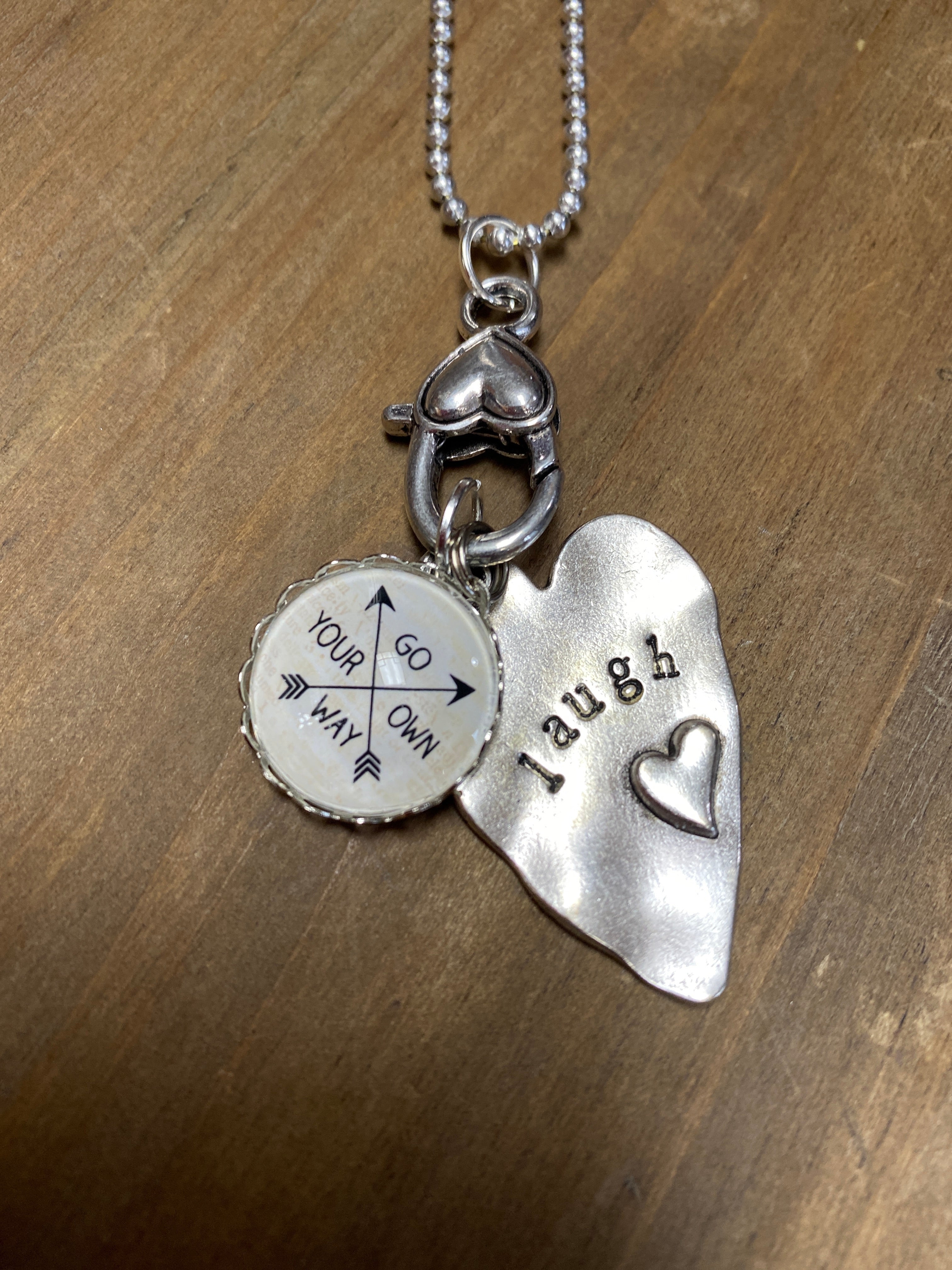 Go Your Own Way Lace Edge Charm - Posh West Boutique