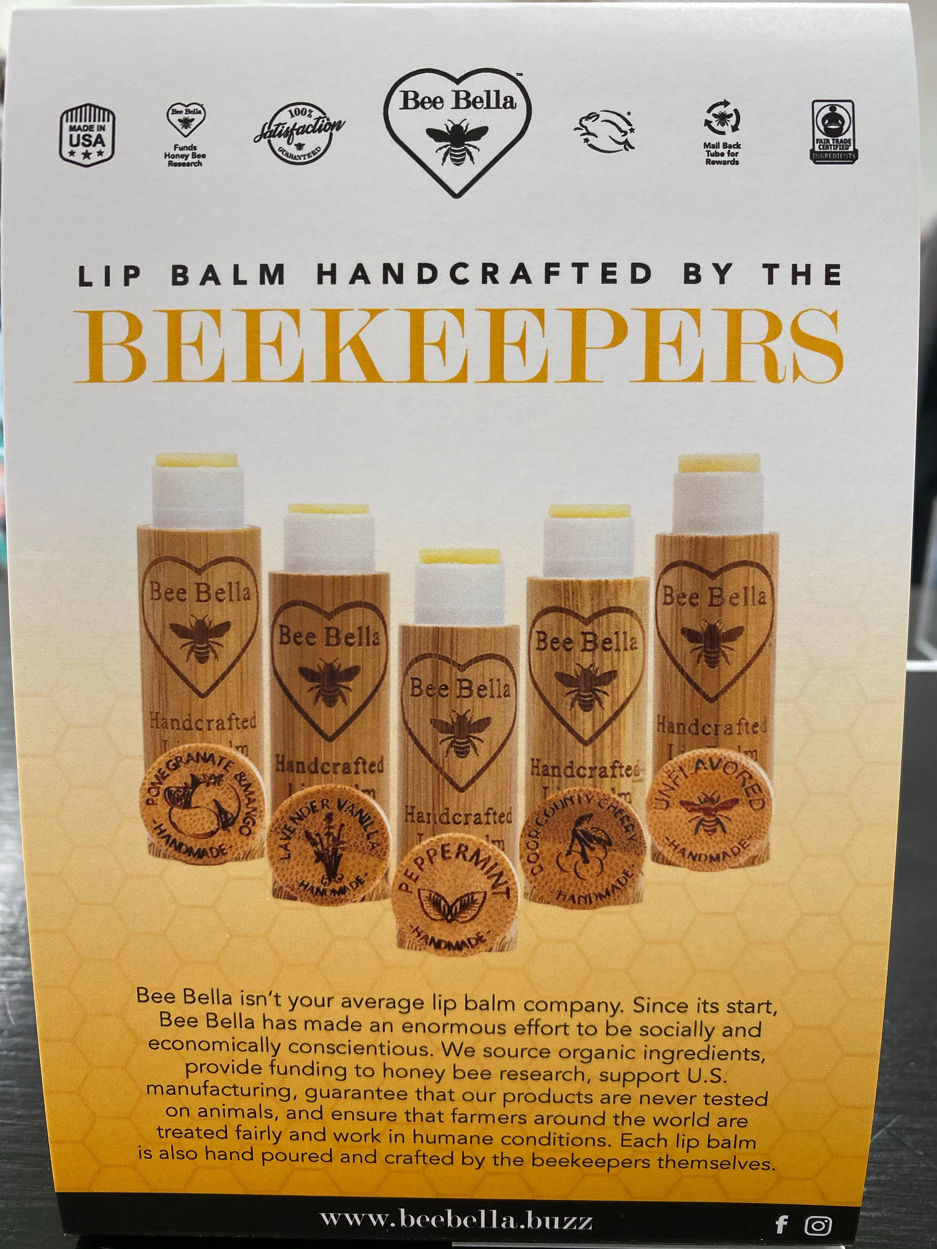 Bee Bella’s Lip Balm- Variety of Flavors Available - Posh West Boutique