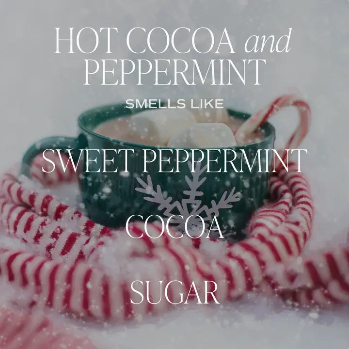 Hot Cocoa and Peppermint Soy Candle - Posh West Boutique