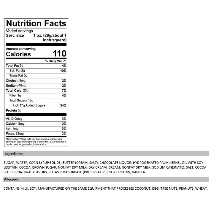 Chocolate Fudge (1/2 lb Package) - Posh West Boutique