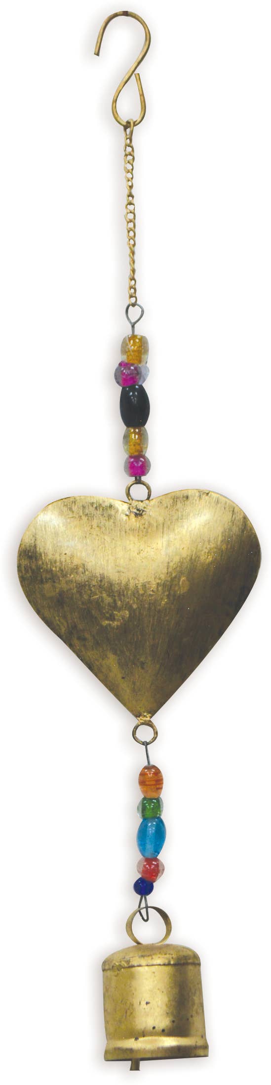 BoHo  - Heart Bell, Gold - 95327 - Posh West Boutique