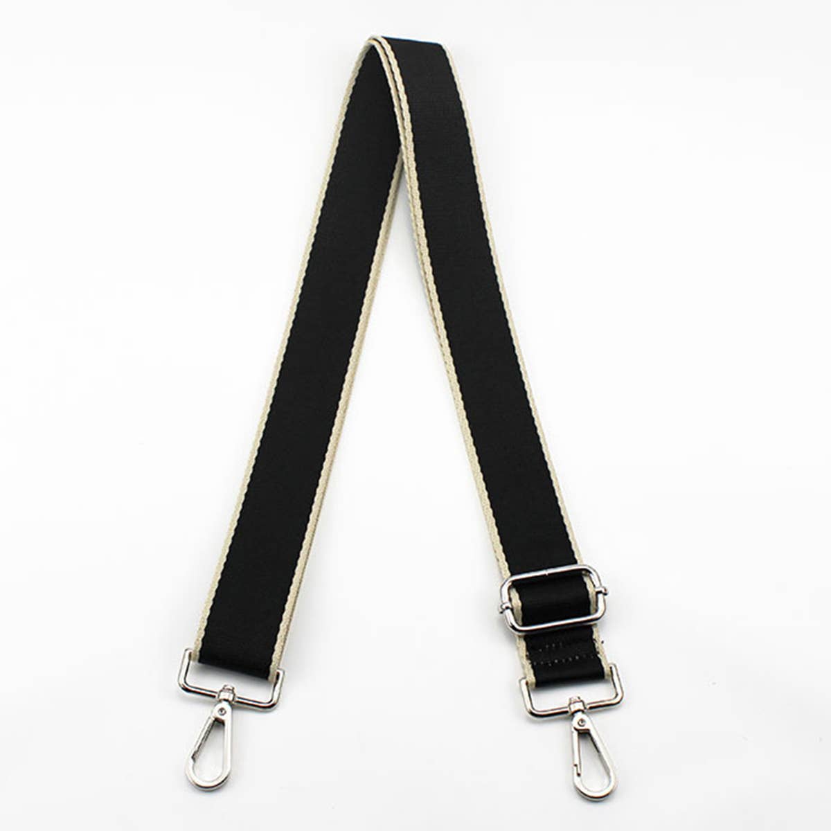 Black & Cream Guitar Strap - Posh West Boutique