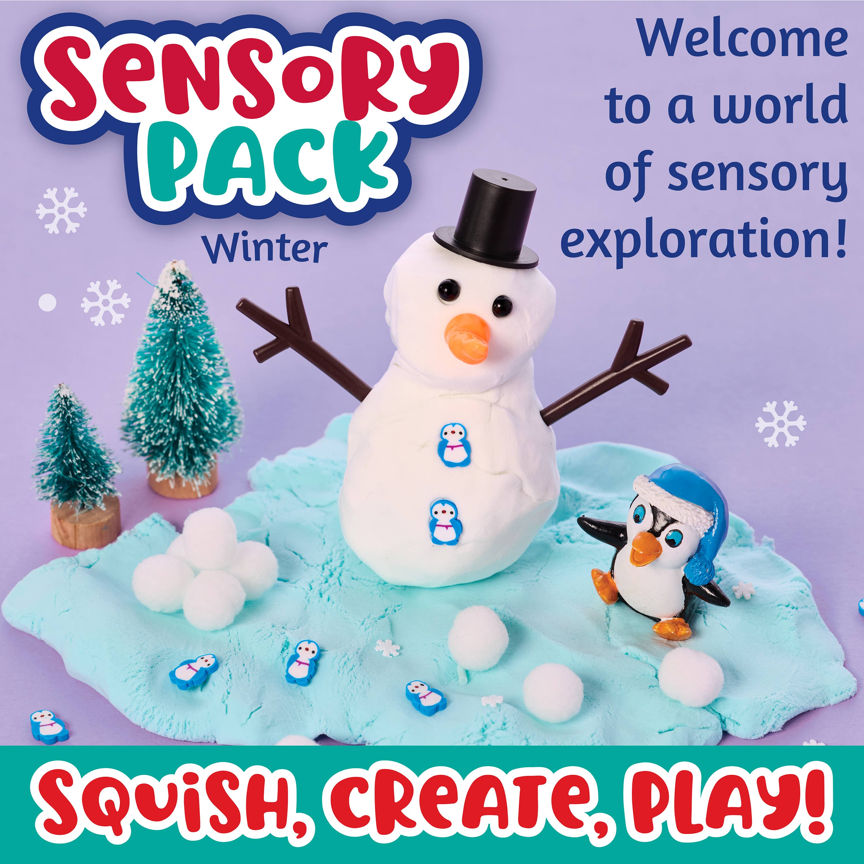 Sensory Pack Winter and Holiday Play Kit for Children - Posh West Boutique