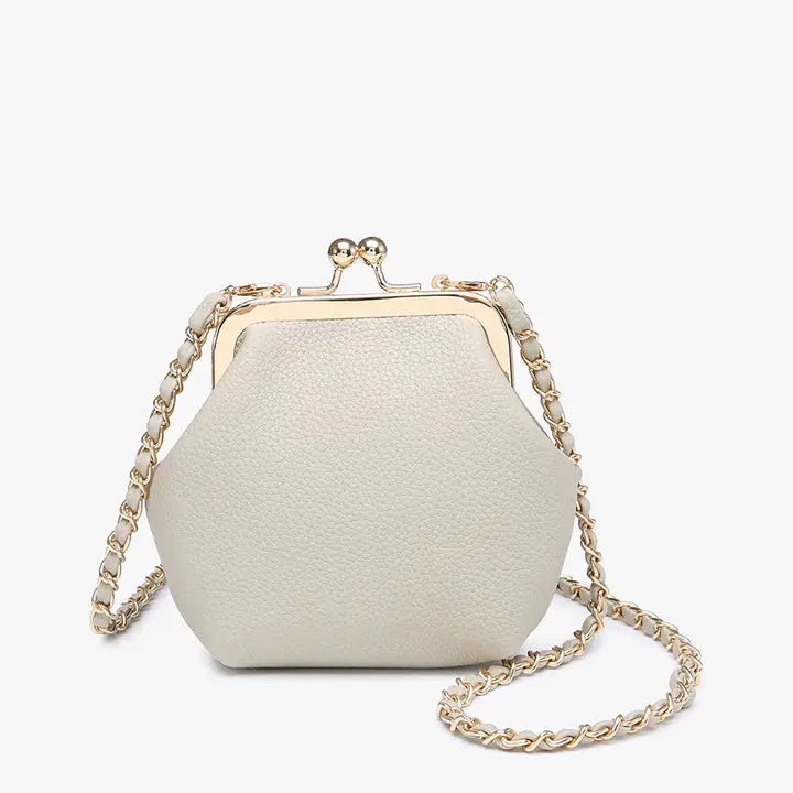 Light Grey Cleo Coin Pouch Crossbody - Posh West Boutique