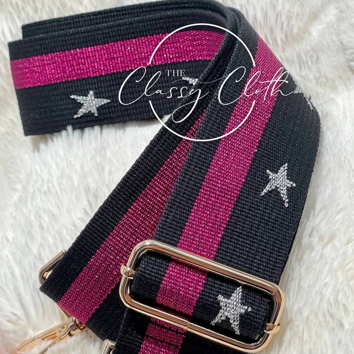 Magenta Crossbody Guitar Strap - Posh West Boutique