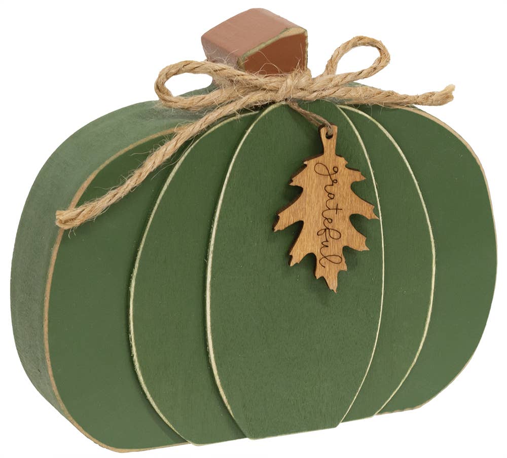 Thankful Grateful Blessings Chunky Pumpkin, 3 Colors - Posh West Boutique