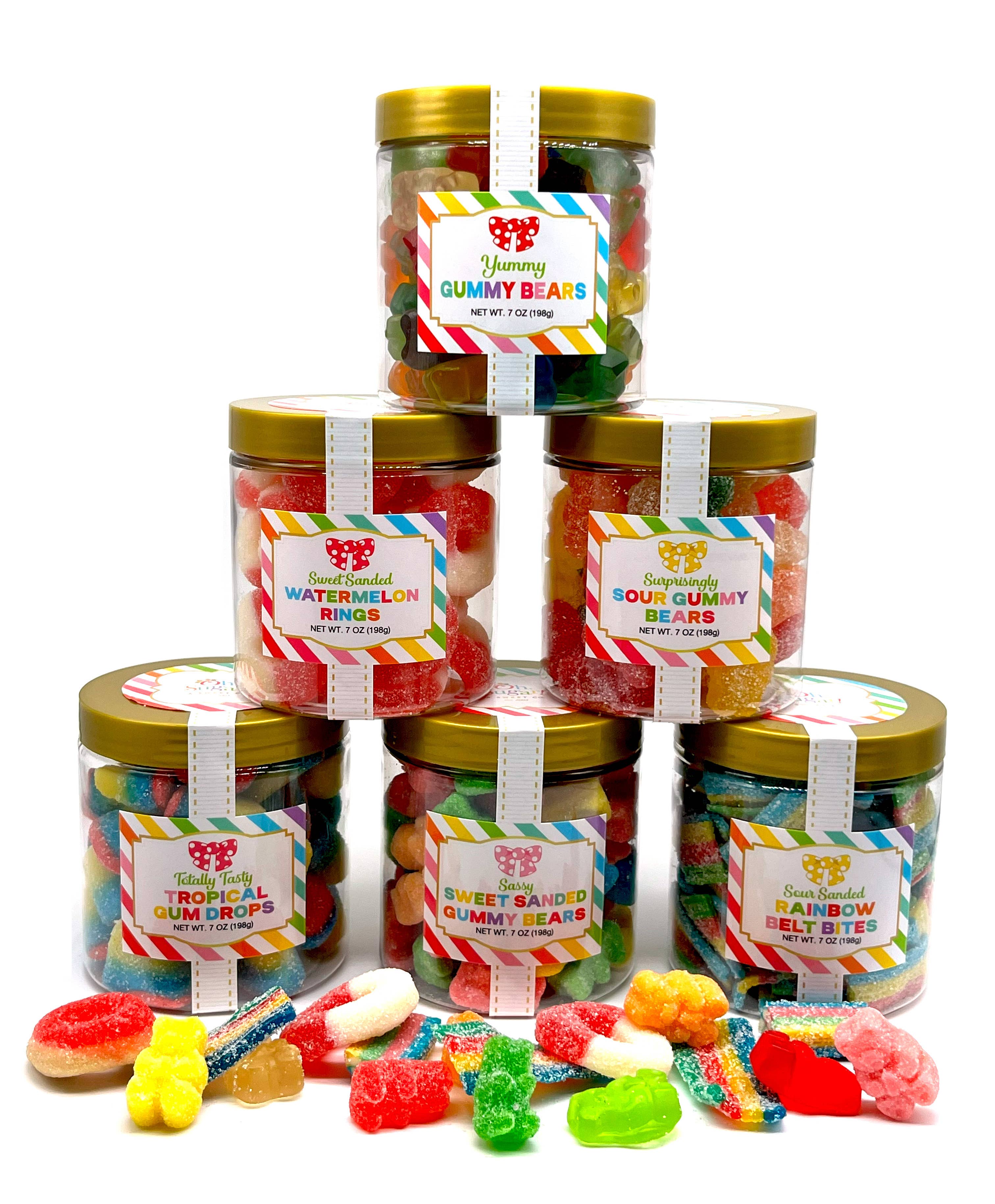 Candy Sugar Stacks - Neon Gummy Worms