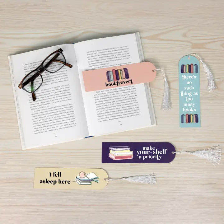 All Booked Up - Bookmark Gift Set of 4 - Posh West Boutique