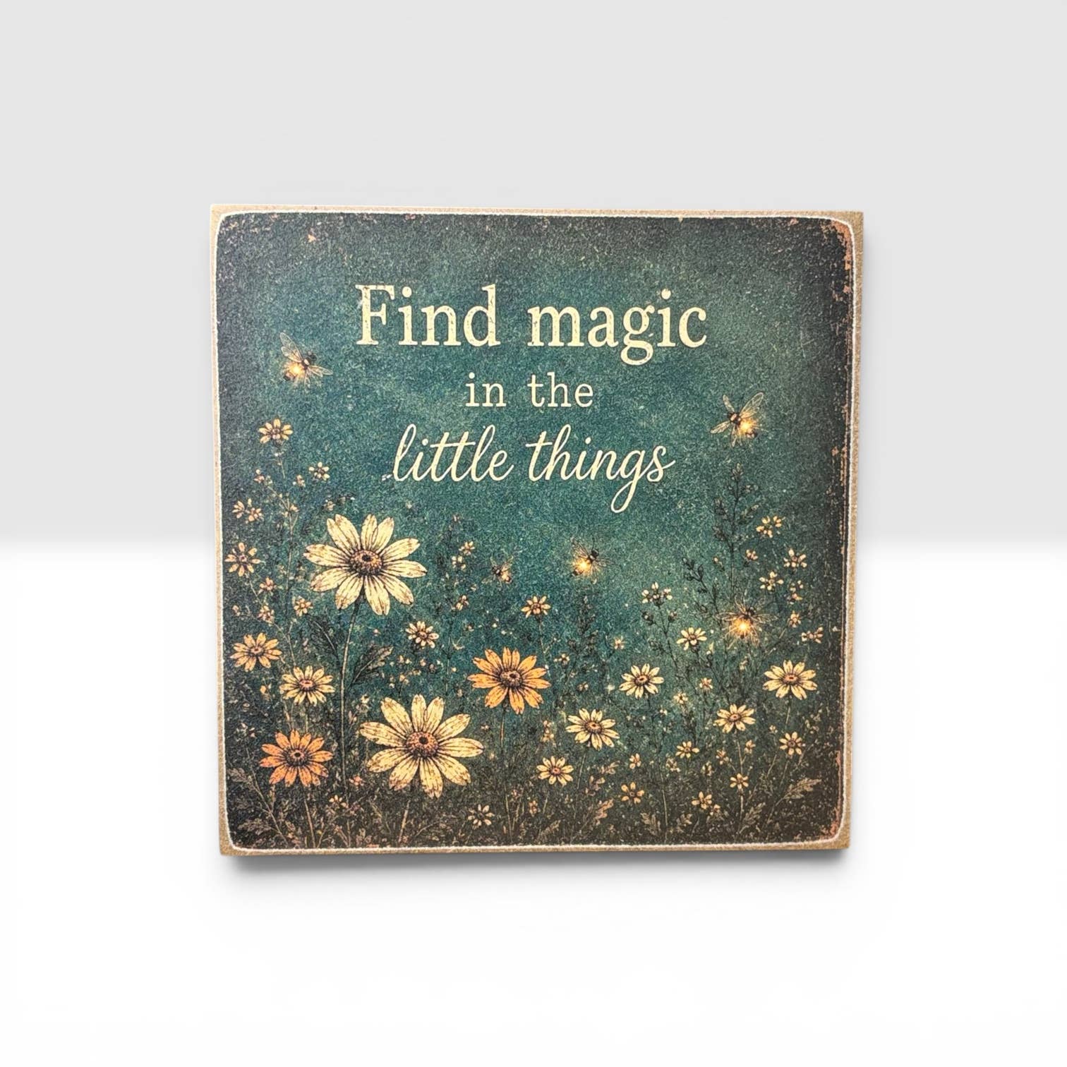 Find Magic in the Little Things Decor Block Print