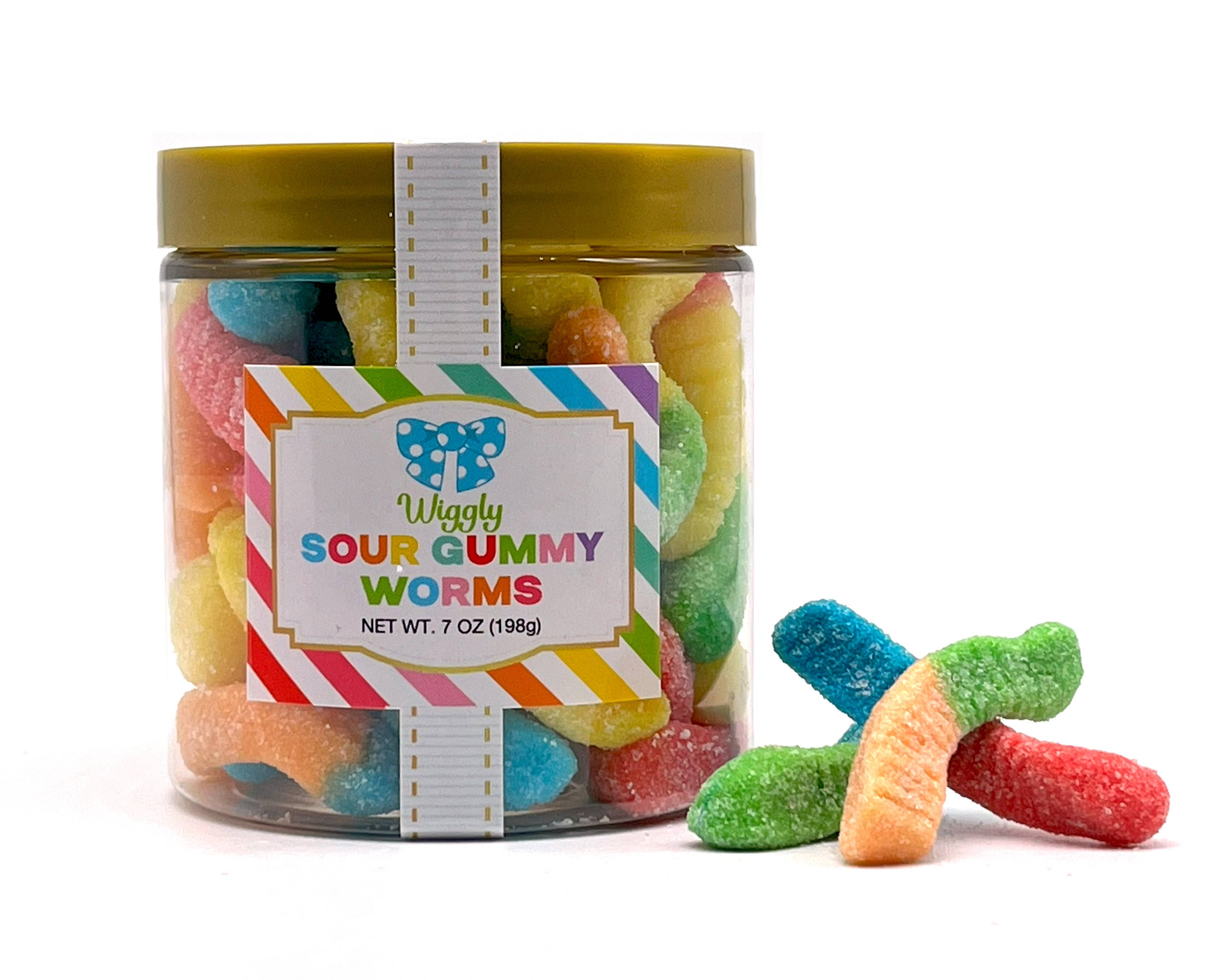 Candy Sugar Stacks - Neon Gummy Worms