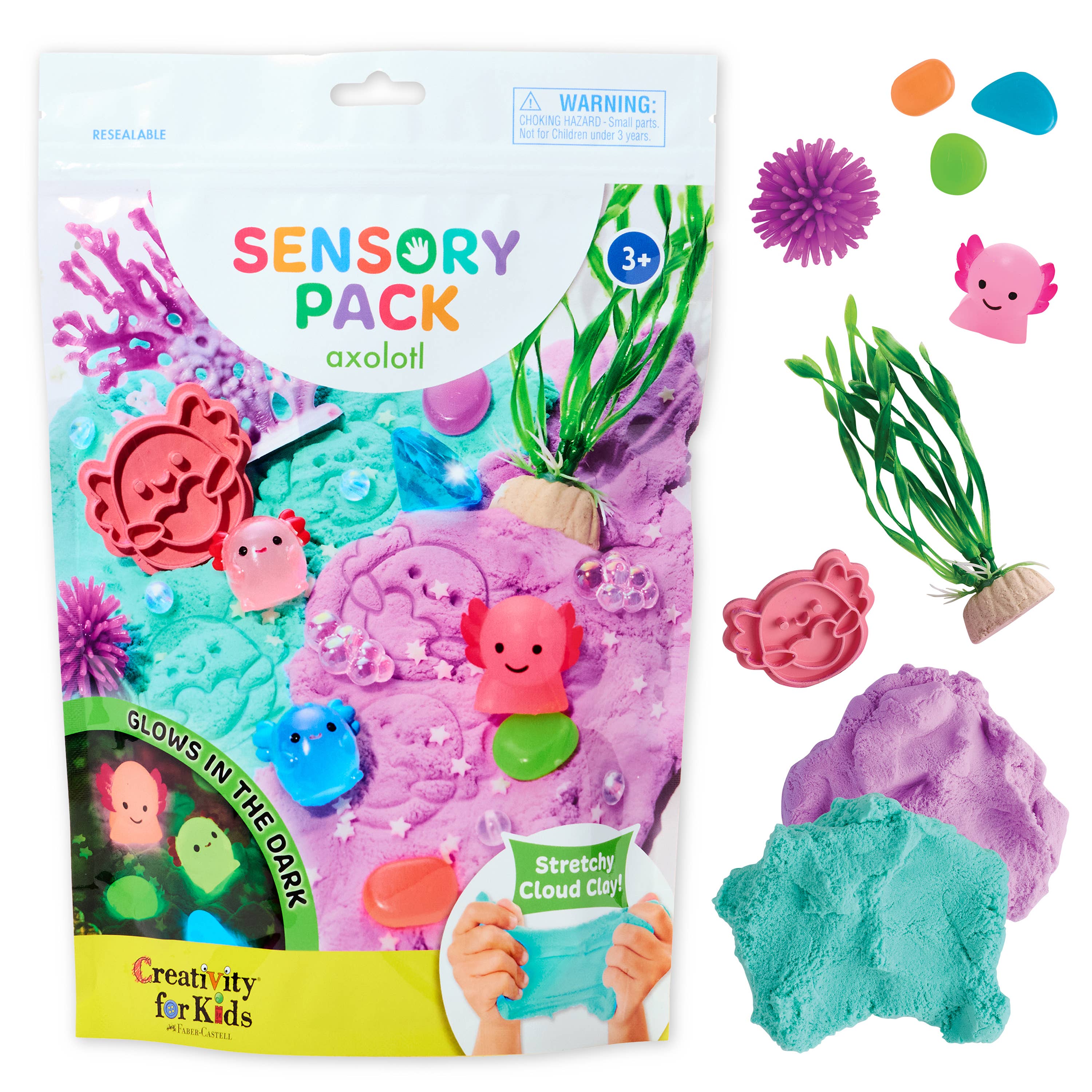 Sensory Pack Axolotl Play Kit for Kids - Posh West Boutique
