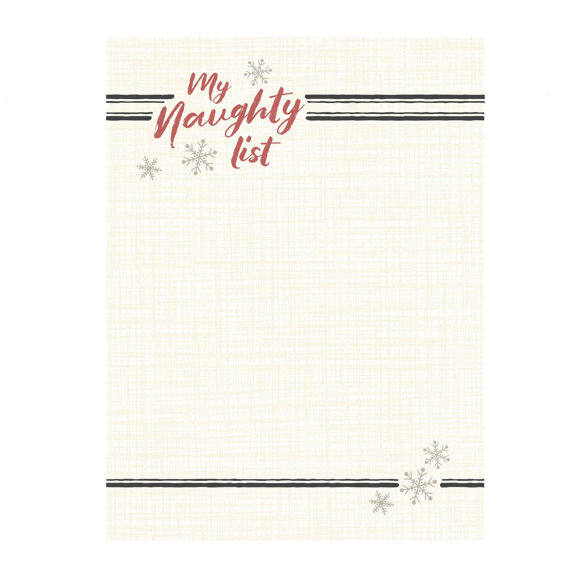My Naughty List Mini Notepad - Posh West Boutique