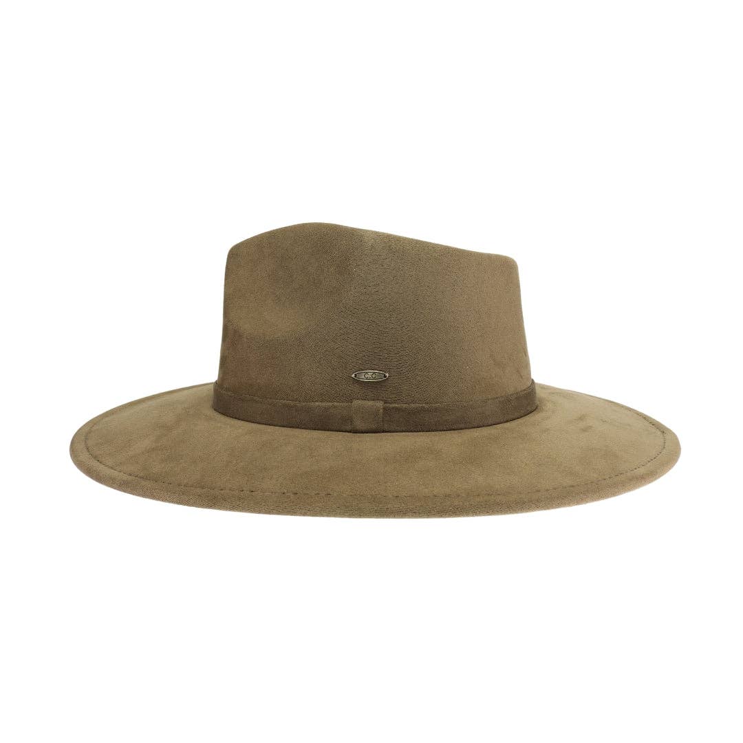 Camden Faux Suede C.C Rancher Hat - Posh West Boutique