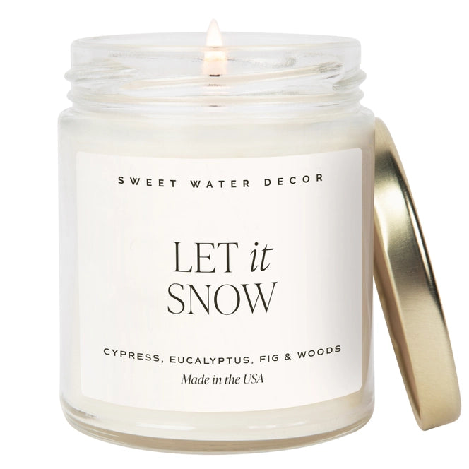 Let It Snow Soy Candle - Posh West Boutique