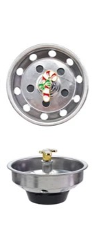 Stainless Steel Sink Strainer with Holiday Icon, 6 Styles - Posh West Boutique