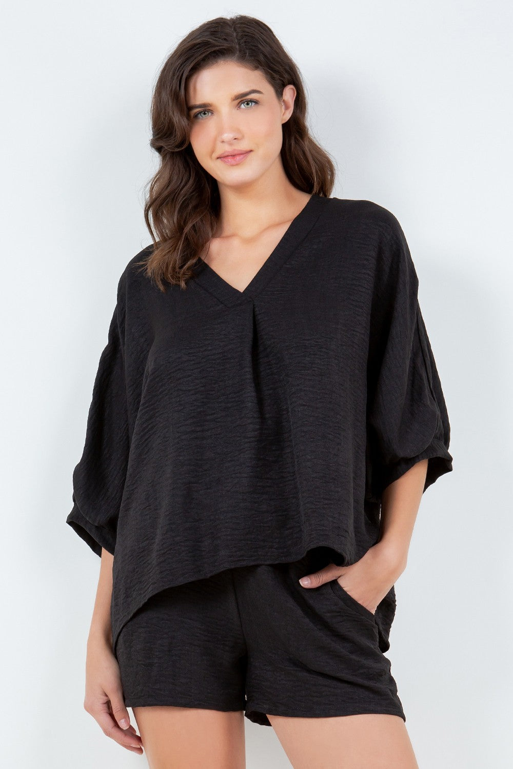 Black Cape Cod Belted Shorts With Pockets - Posh West Boutique