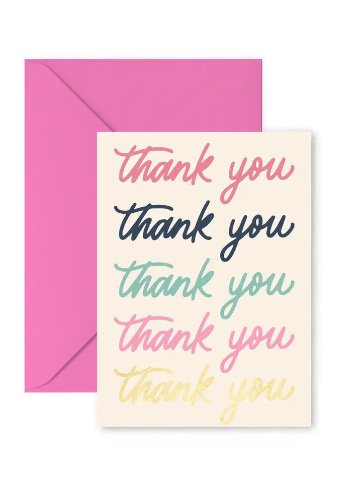 Thank You Thank You Greeting Card - Posh West Boutique